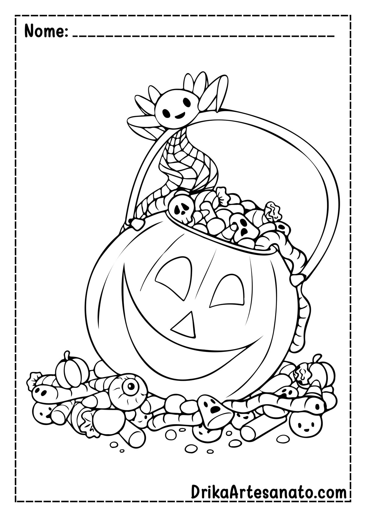 Desenho de Halloween para Imprimir
