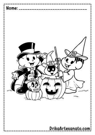 50 Desenhos de Halloween para Colorir Grátis em PDF