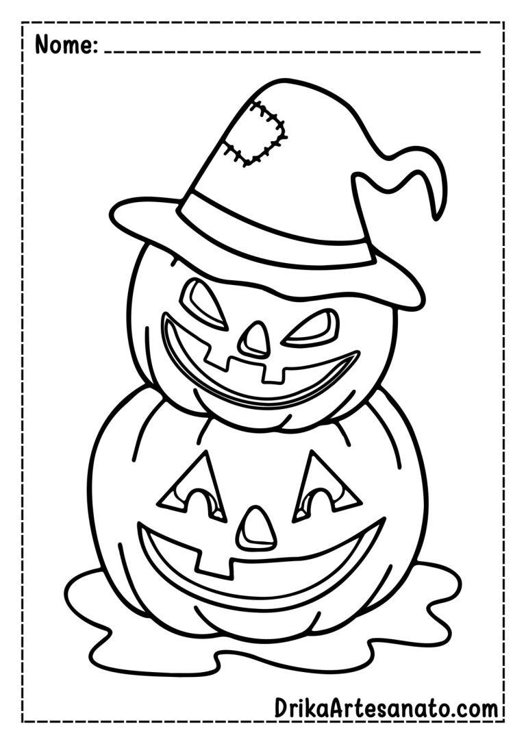 50 Desenhos de Halloween para Colorir Grátis em PDF