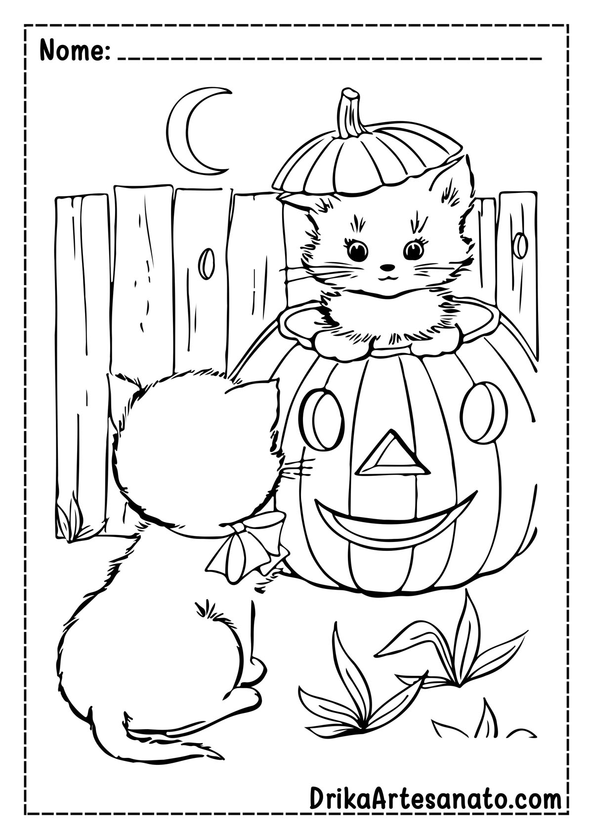 Desenho de Halloween para Colorir