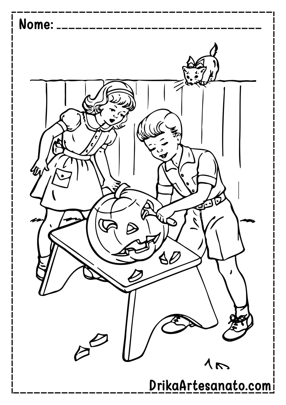 Desenho de Halloween para Imprimir