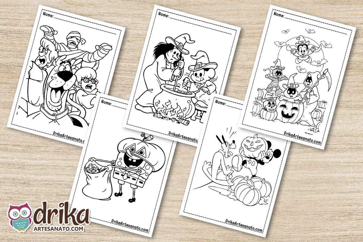 Desenhos De Halloween para Colorir Para Colorir