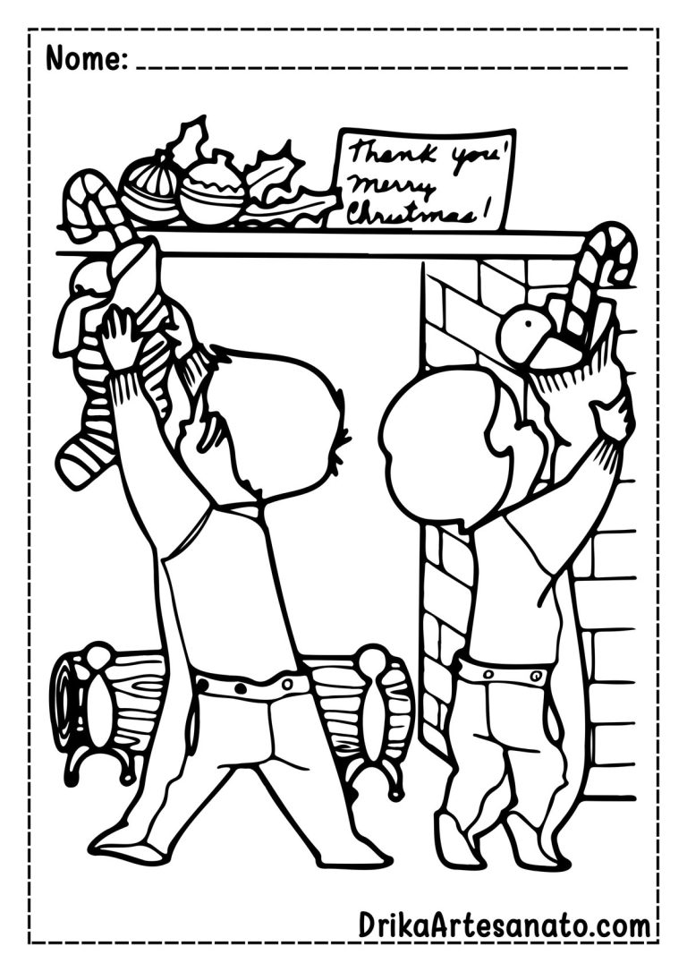 50 Desenhos de Natal para Colorir Grátis em PDF: Baixe Agora!