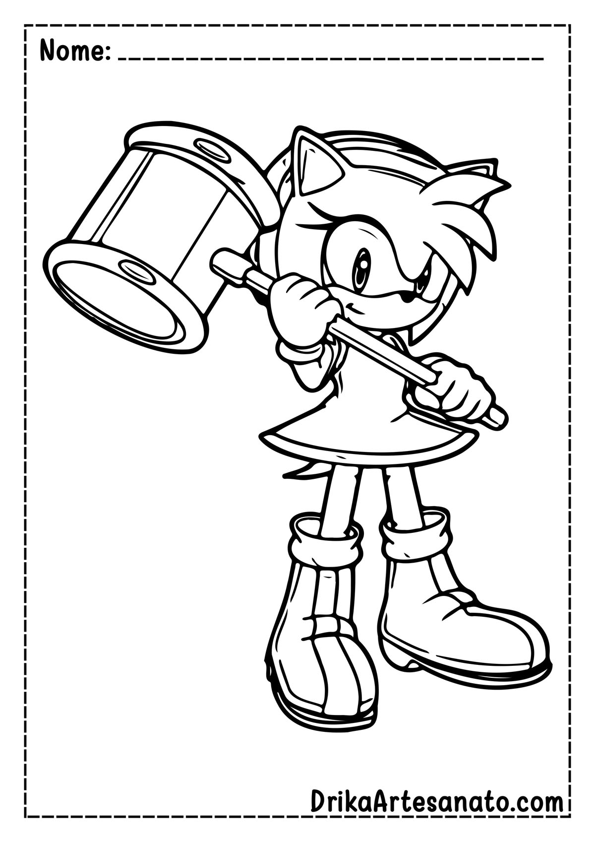 Desenho do Sonic Boom para Colorir 