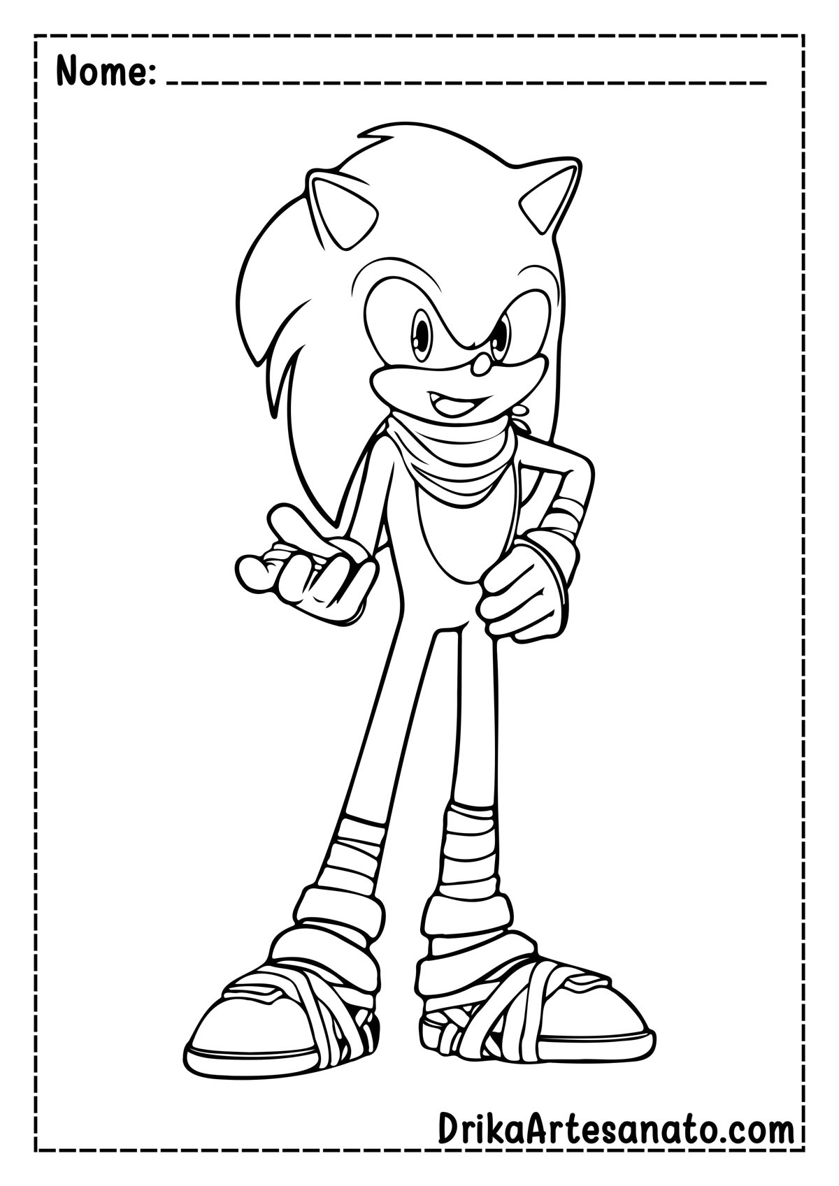 50 Desenhos do Sonic para Colorir Grátis em PDF: Baixe Agora!