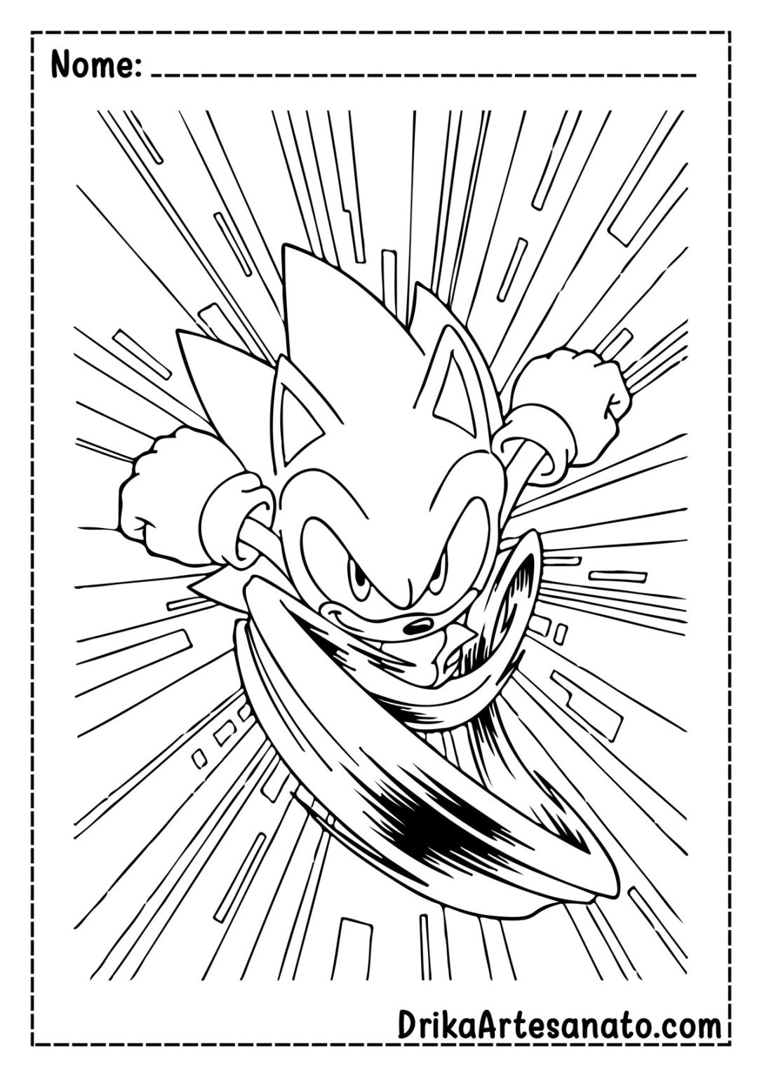 50 Desenhos do Sonic para Colorir Grátis em PDF: Baixe Agora!