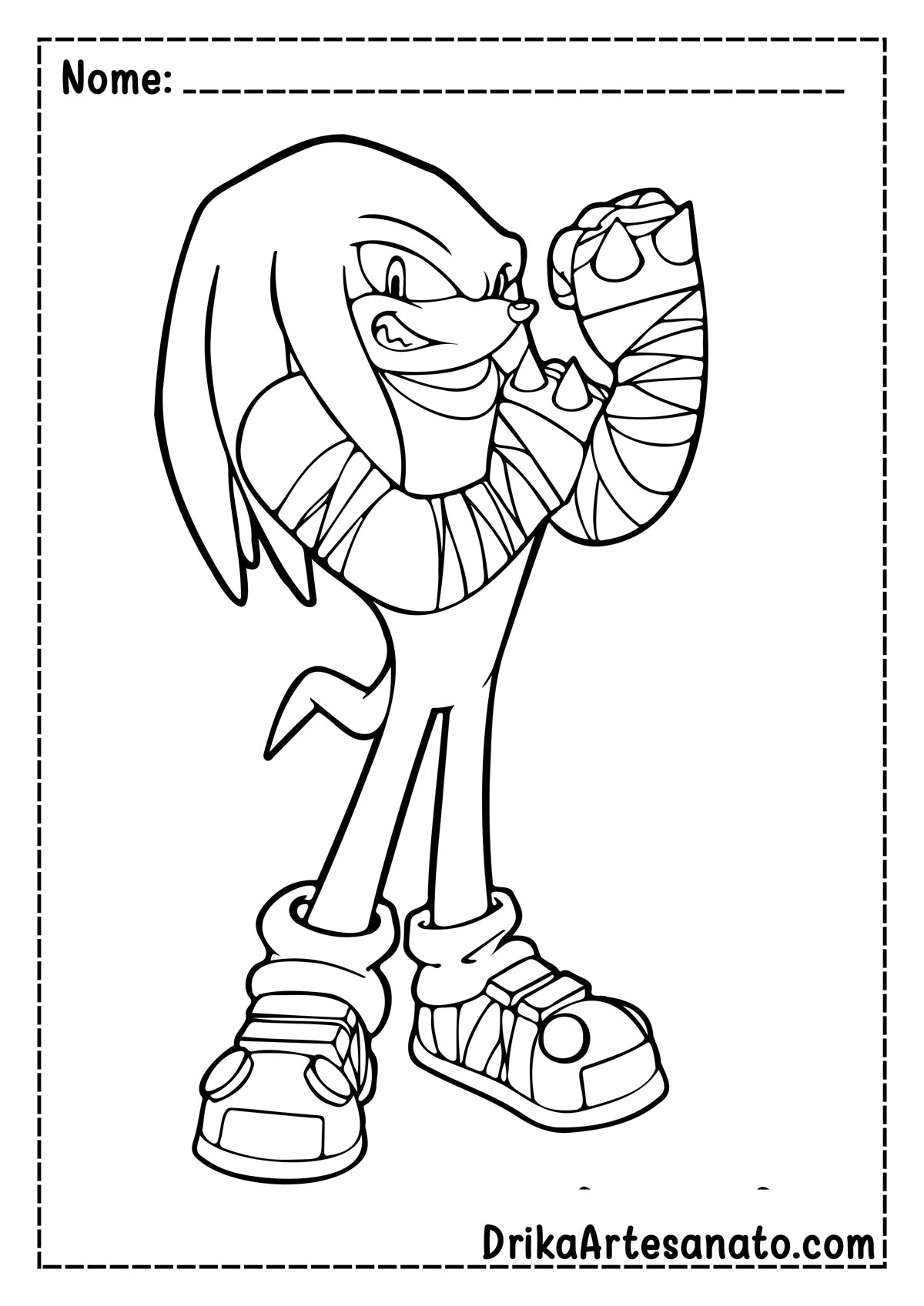 Desenho do Sonic Boom para Colorir 