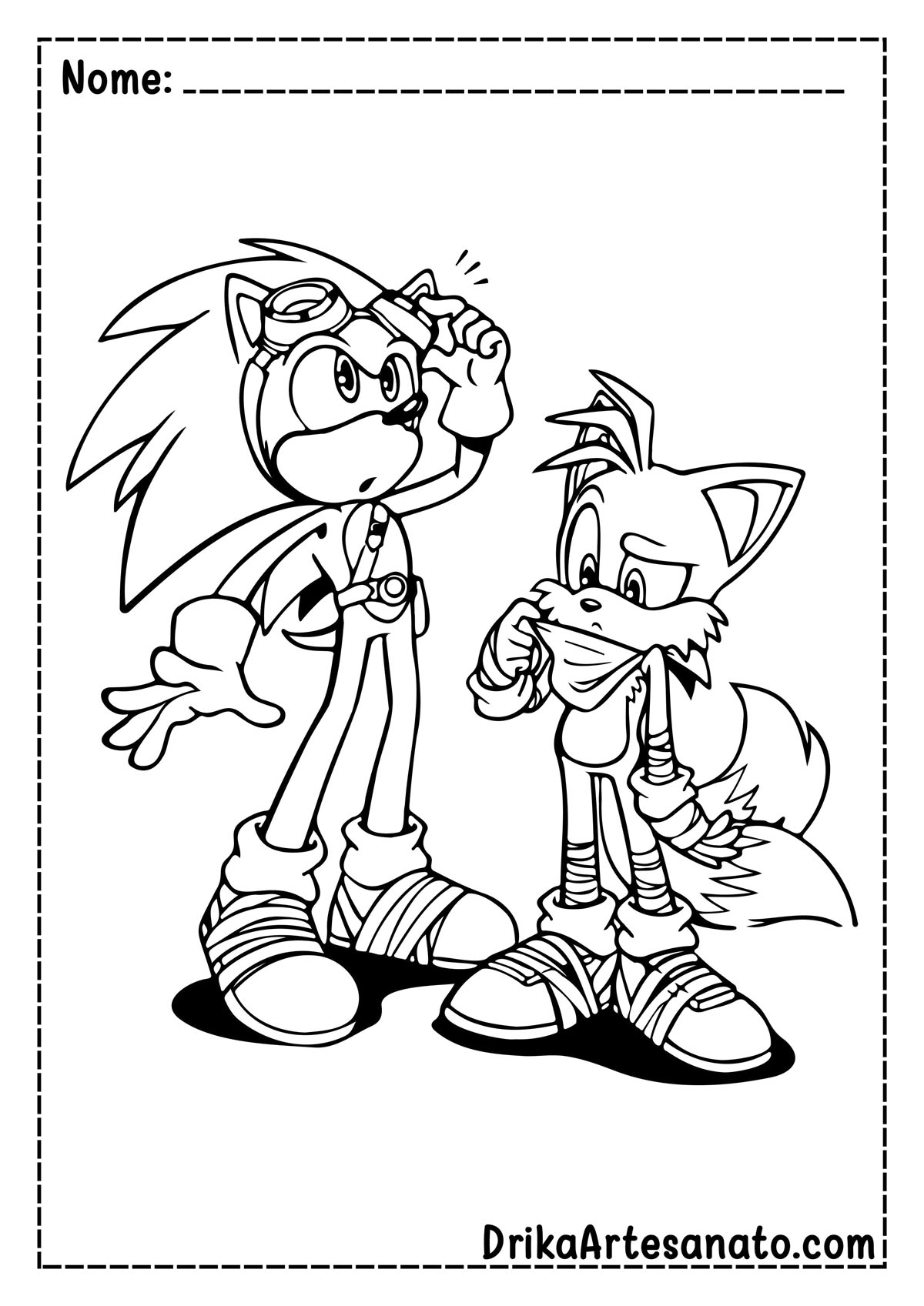 50 Desenhos do Sonic para Colorir Grátis em PDF: Baixe Agora!