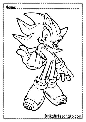 Desenhos de Sonic.Exe para colorir - Novas imagens para impressão