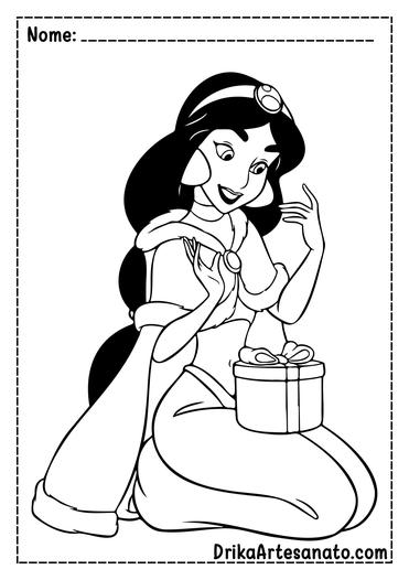 Desenhos de Ariel com Coroa para Colorir e Imprimir