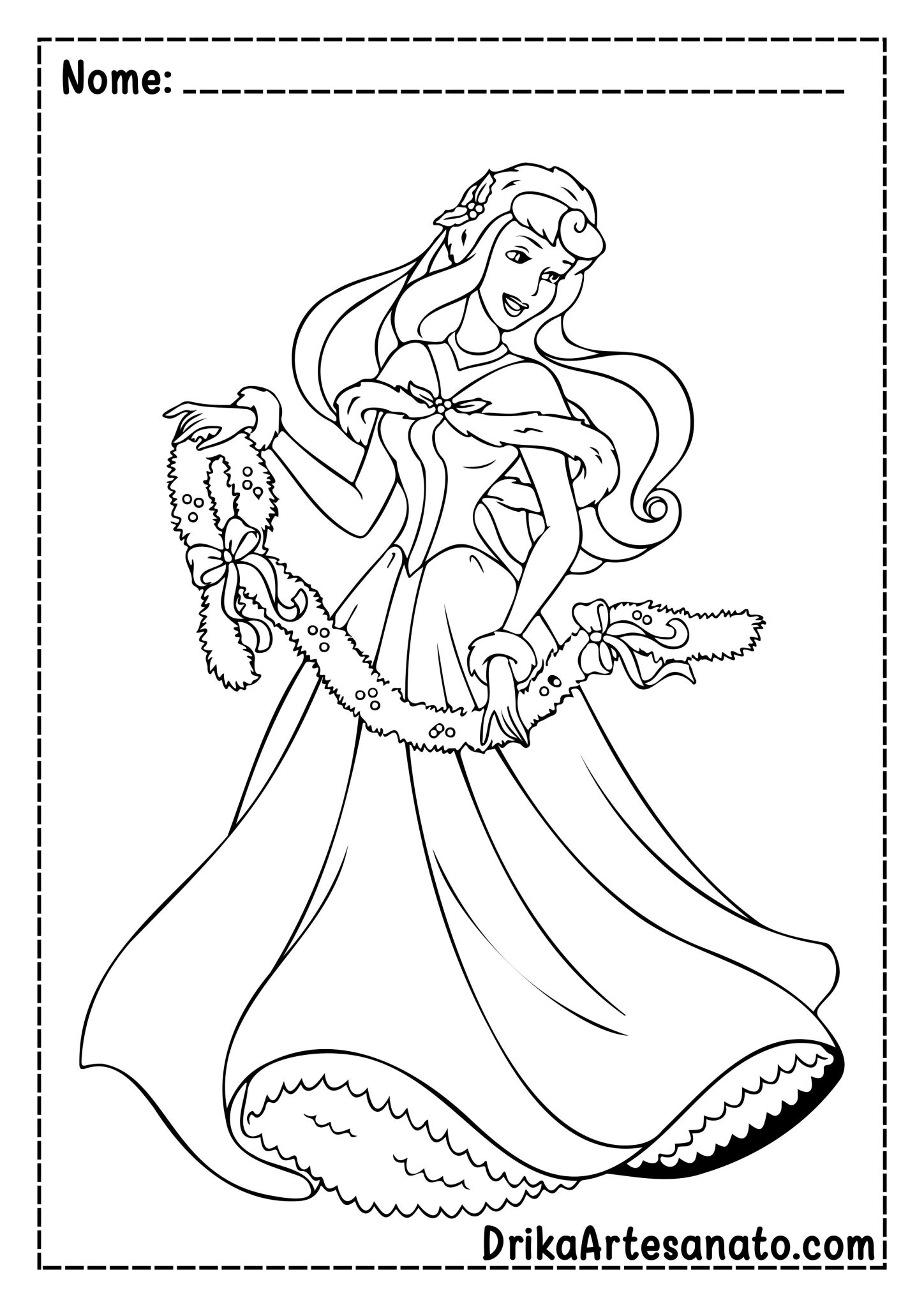 Desenhos de Princesas para Colorir Grátis em PDF: Baixe Agora!