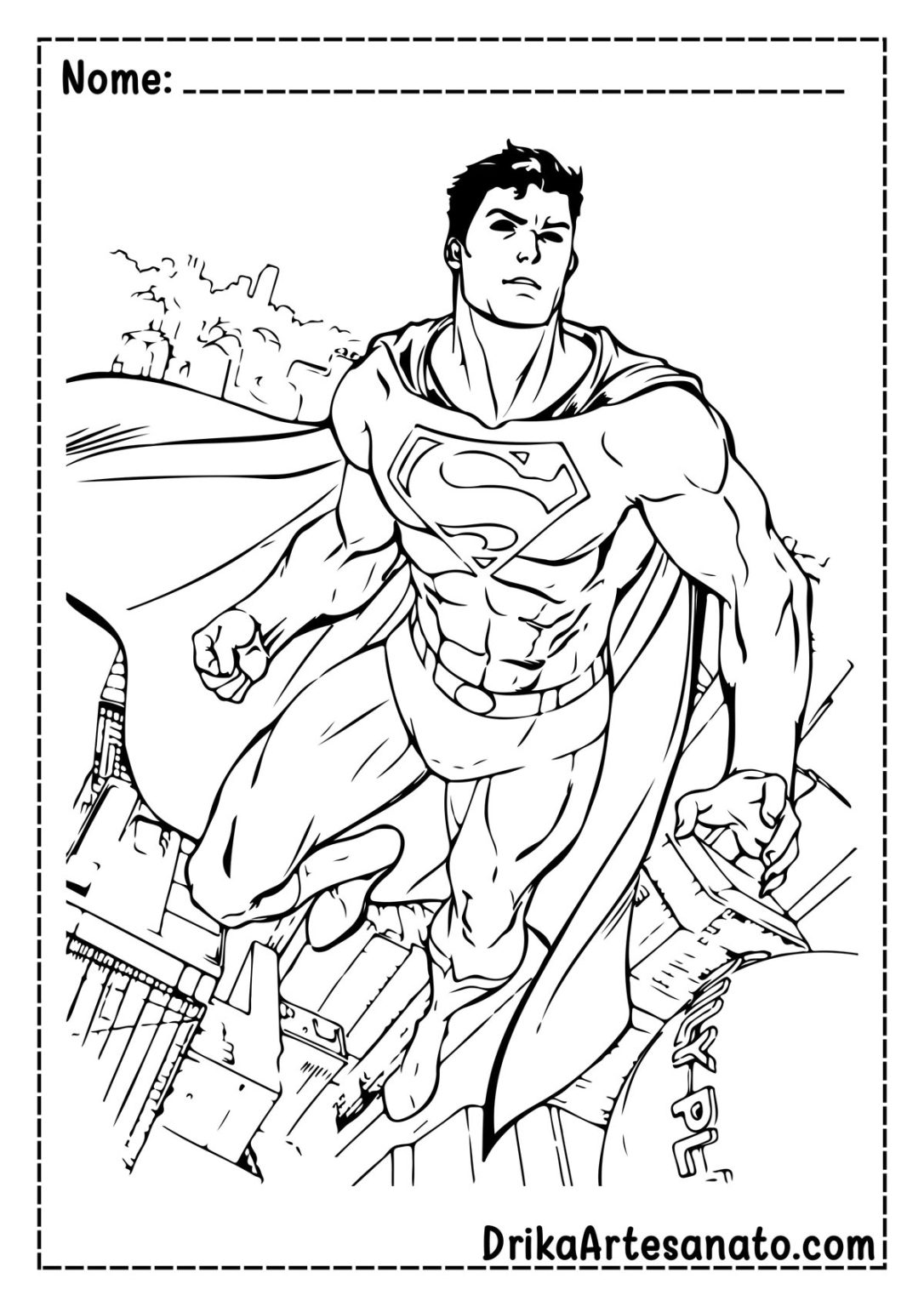 Desenhos de Super-Heróis para Colorir Grátis em PDF