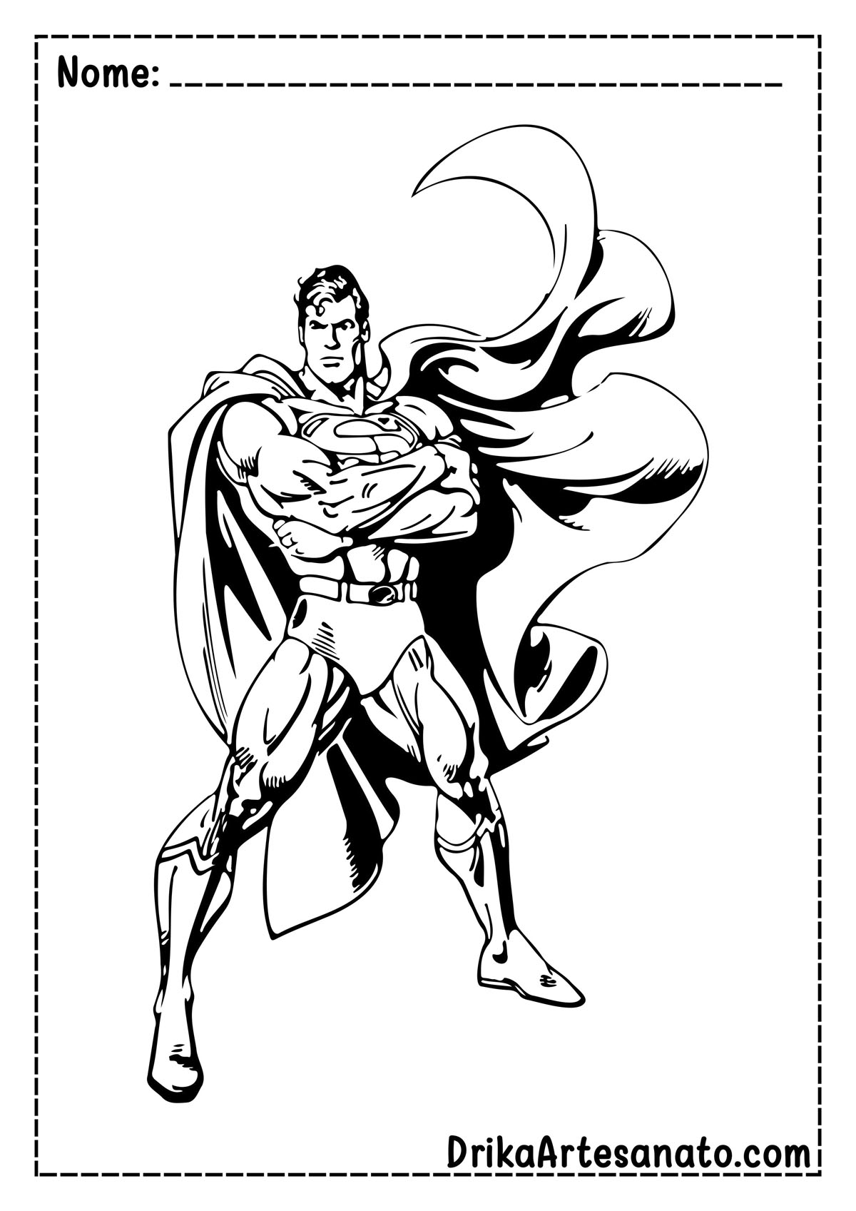 Desenho do Super Homem para Imprimir