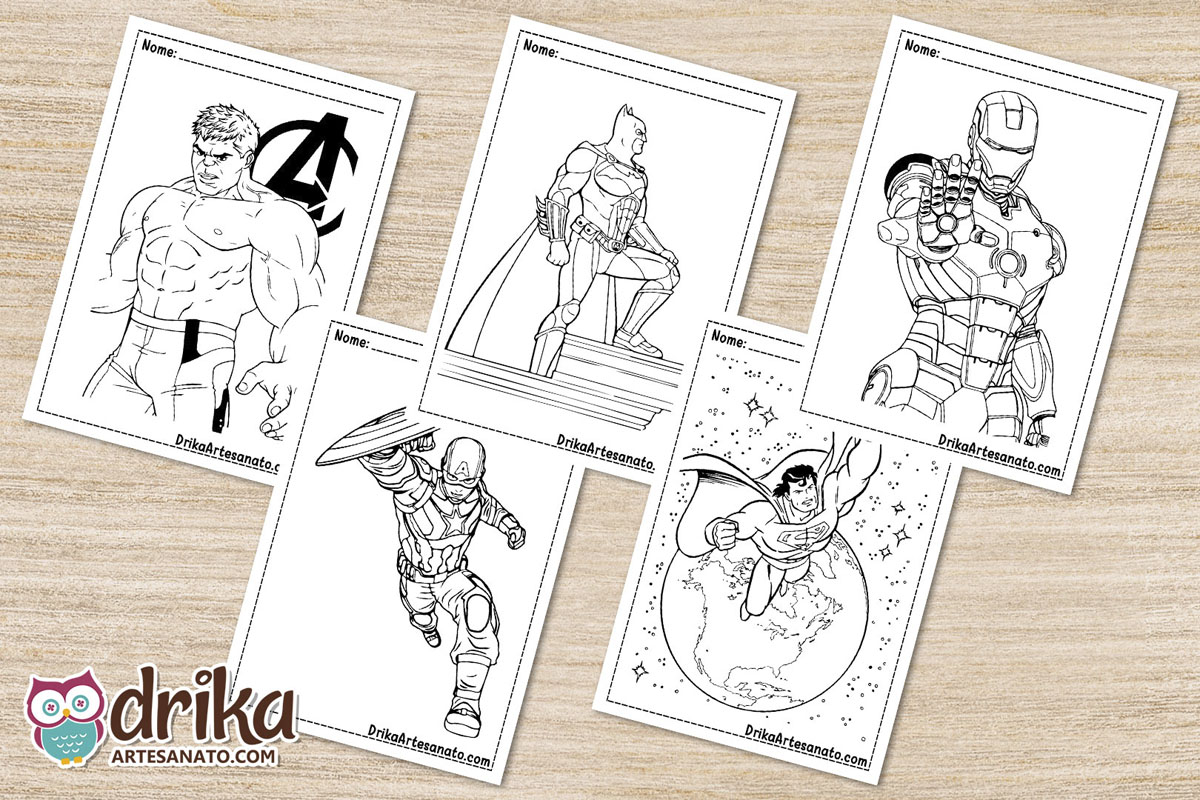 Desenhos de Super Herois Para Colorir Para Colorir