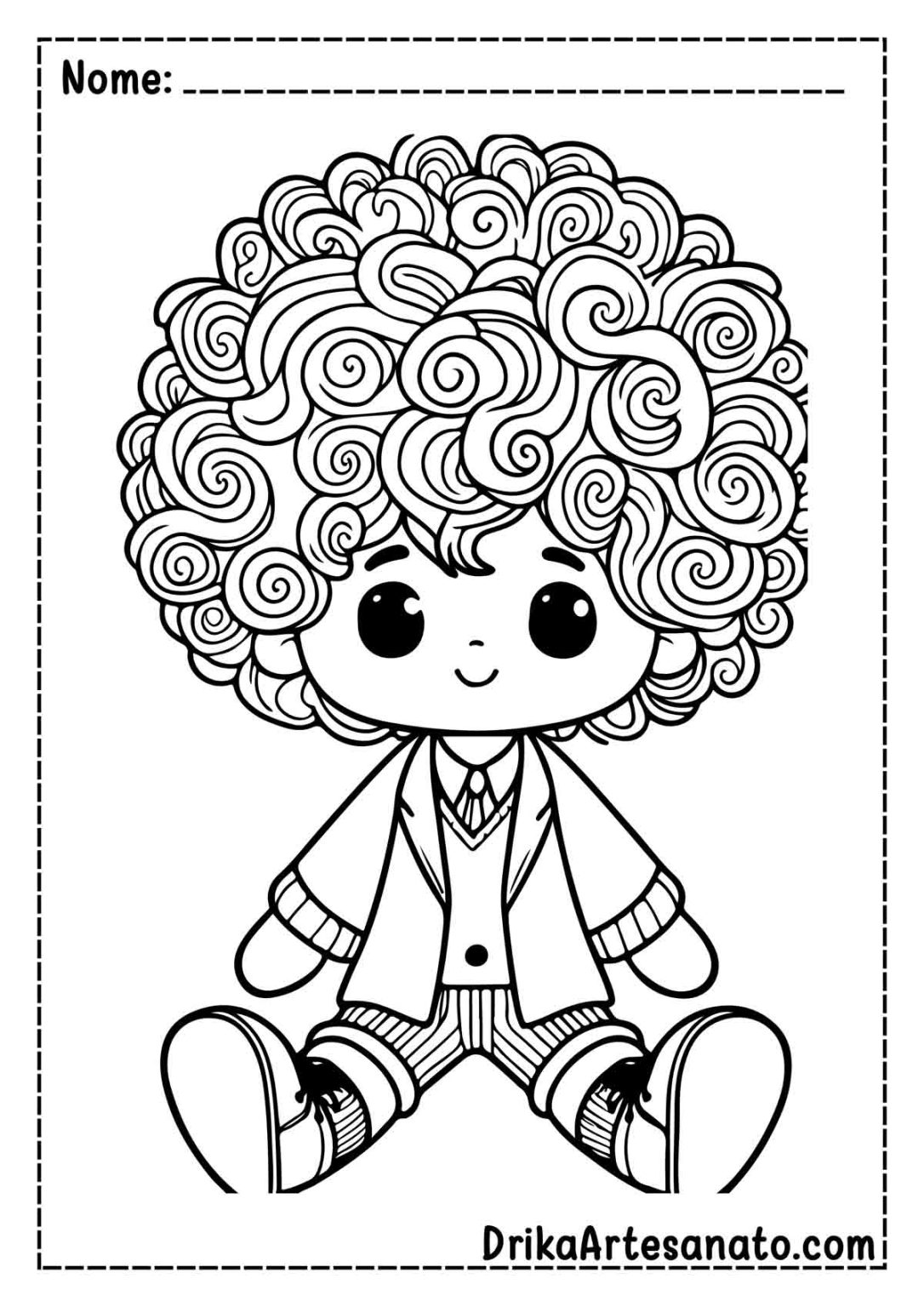 50 Desenhos de Boneca para Colorir Grátis em PDF