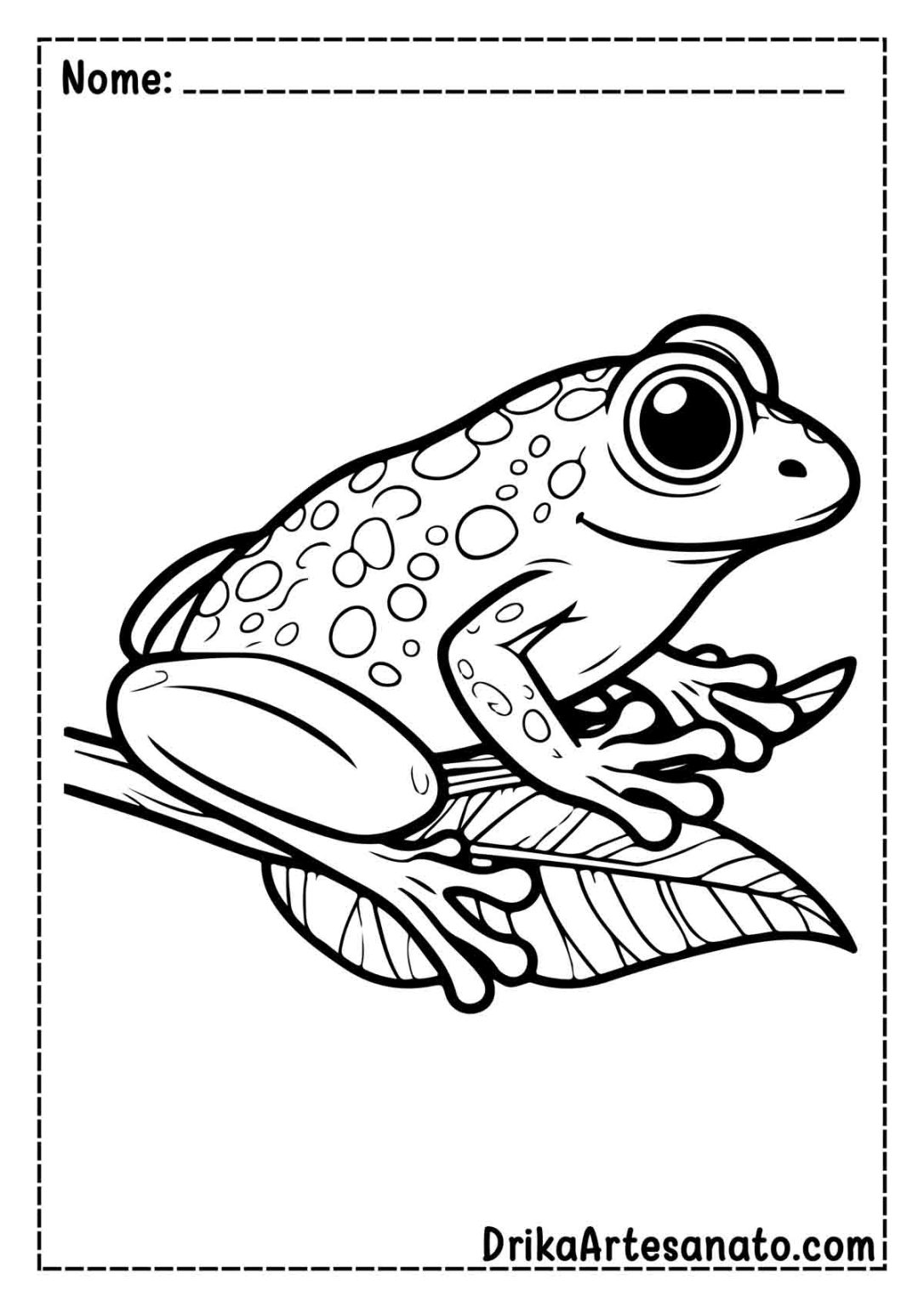 50 Desenhos de Sapo para Colorir Grátis em PDF