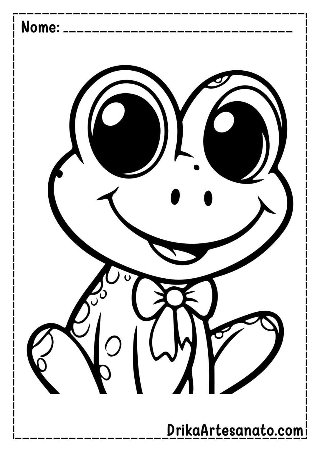 50 Desenhos de Sapo para Colorir Grátis em PDF
