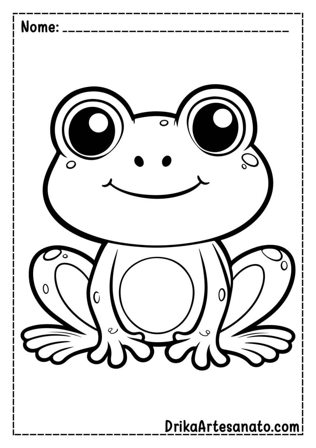 50 Desenhos de Sapo para Colorir Grátis em PDF