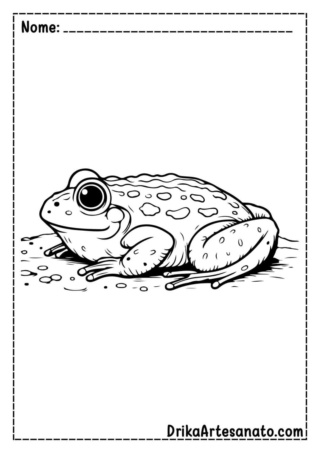 50 Desenhos de Sapo para Colorir Grátis em PDF
