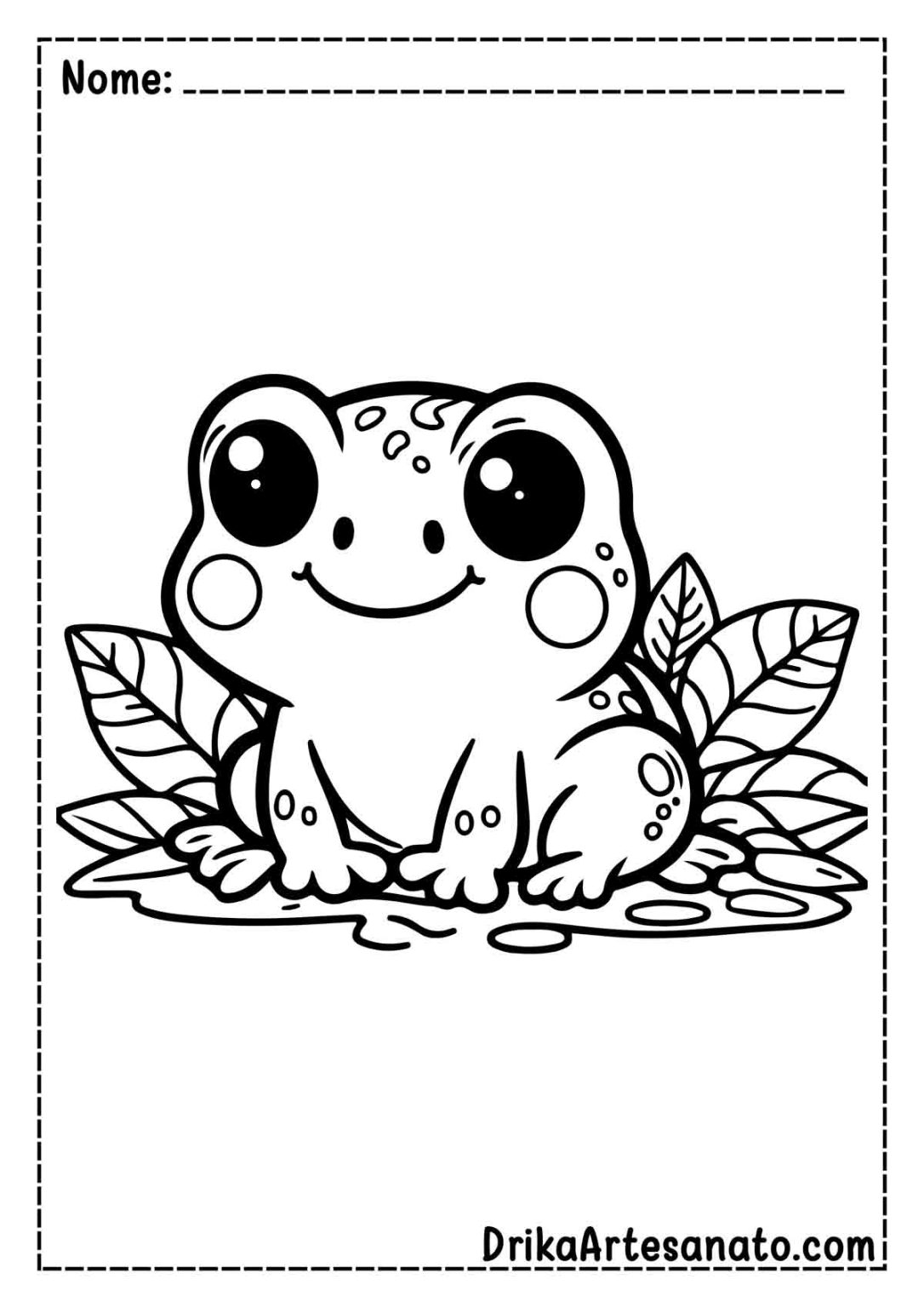 50 Desenhos de Sapo para Colorir Grátis em PDF