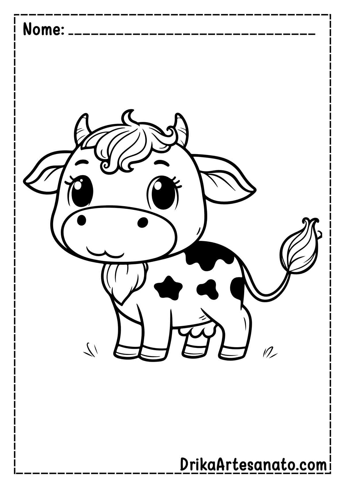  Desenho de Vaca para Colorir