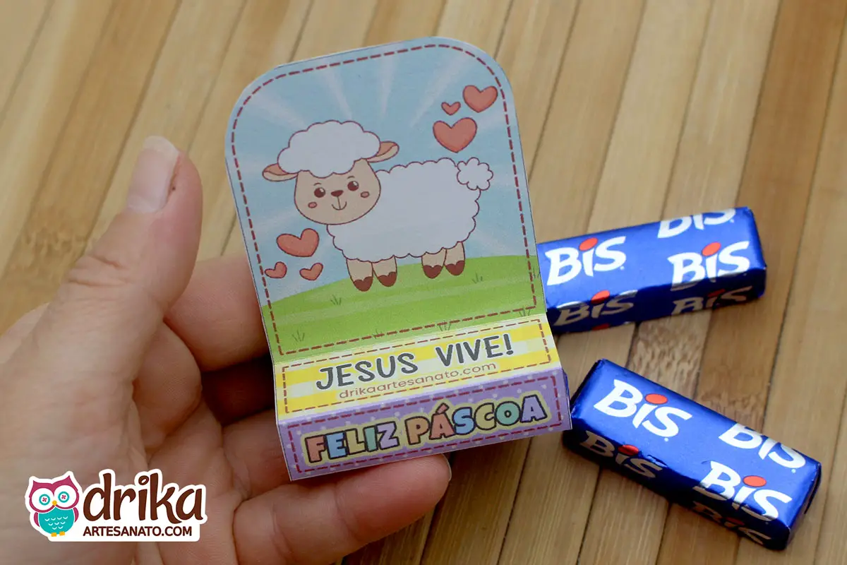 Celebre com Chocolate: Porta Bis Duplo de Páscoa Cristã para Impressão!