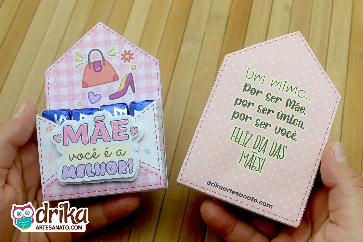 Artesanato Amoroso: Faça sua Caixinha Envelope para o Dia das Mães!