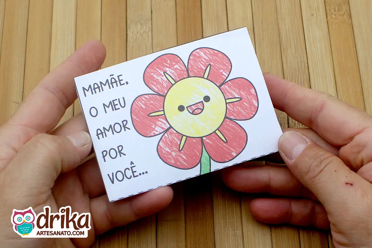 Surpreenda a Mamãe com Amor: Cartão Interativo Dia das Mães para Imprimir!