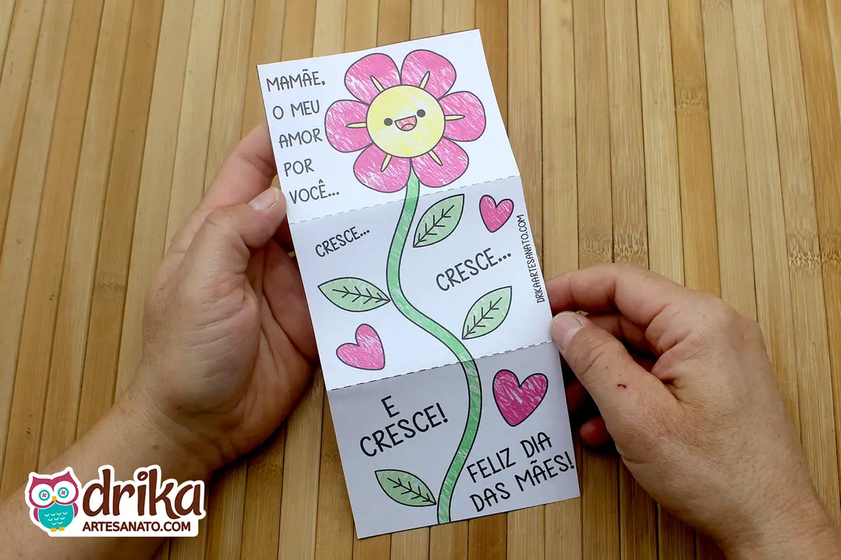 Expressão de Amor e Carinho: Cartão Encantador para o Dia das Mães!