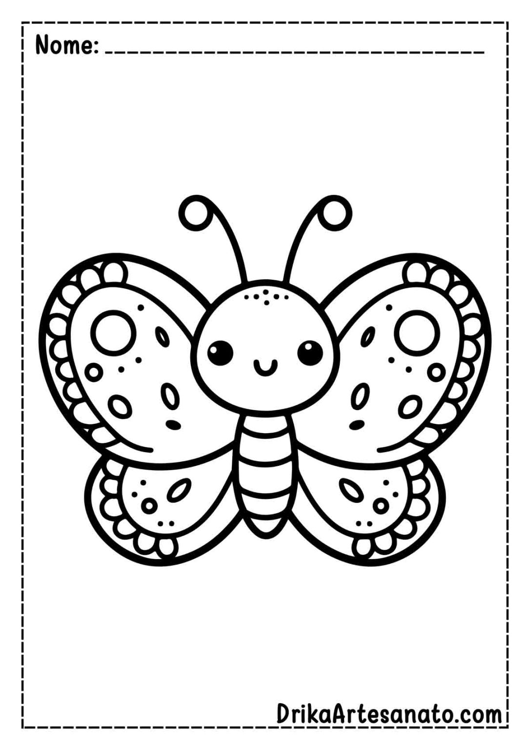 50 Desenhos de Borboleta para Colorir Grátis em PDF