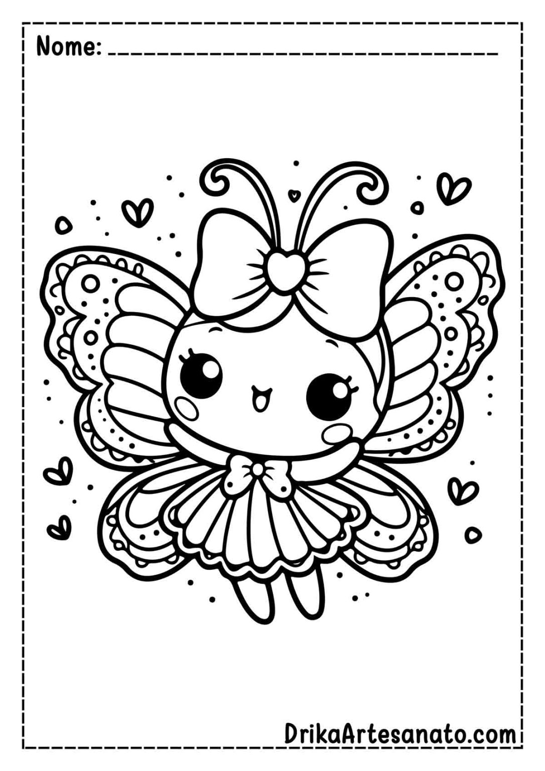 50 Desenhos de Borboleta para Colorir Grátis em PDF