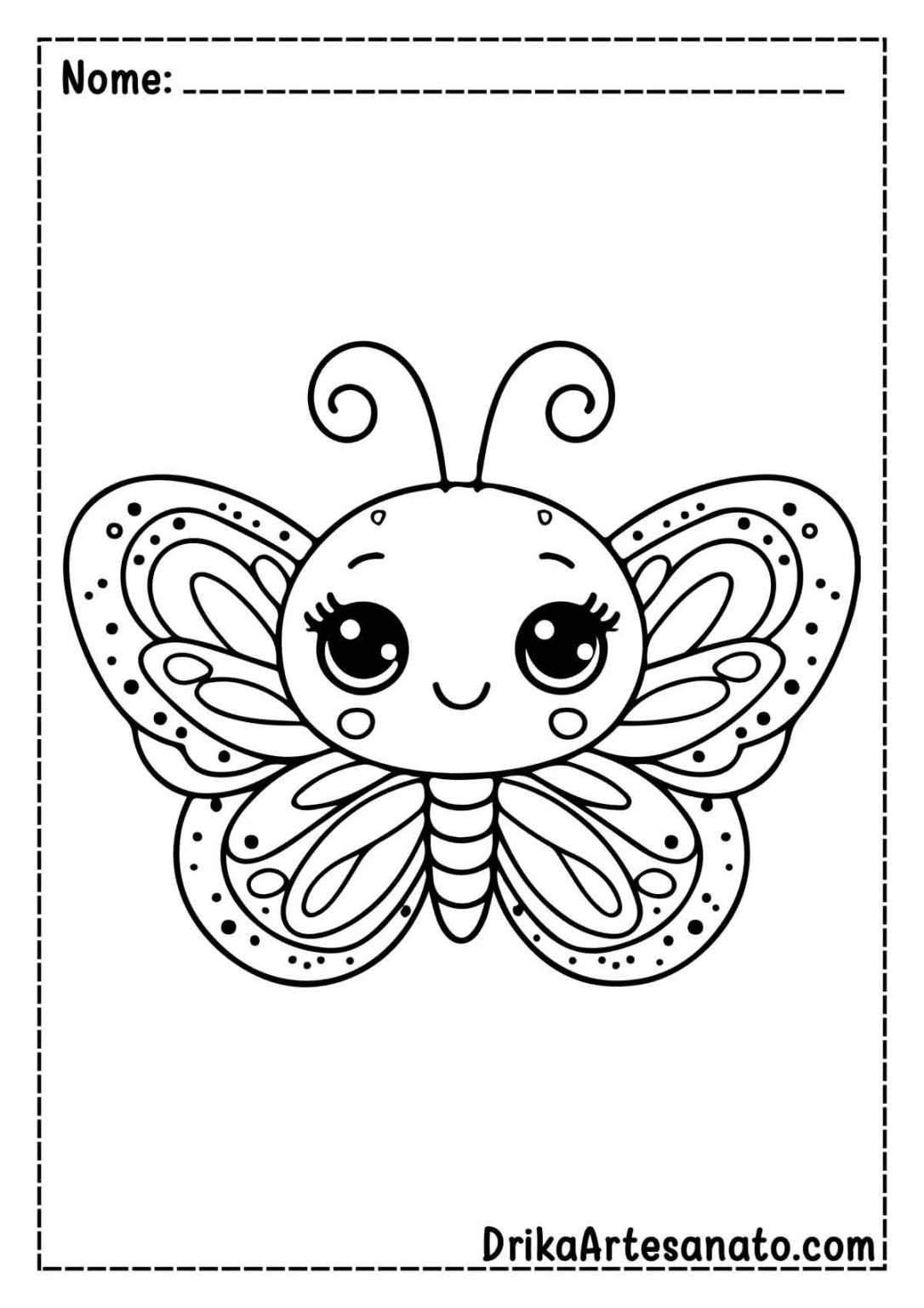 50 Desenhos de Borboleta para Colorir Grátis em PDF