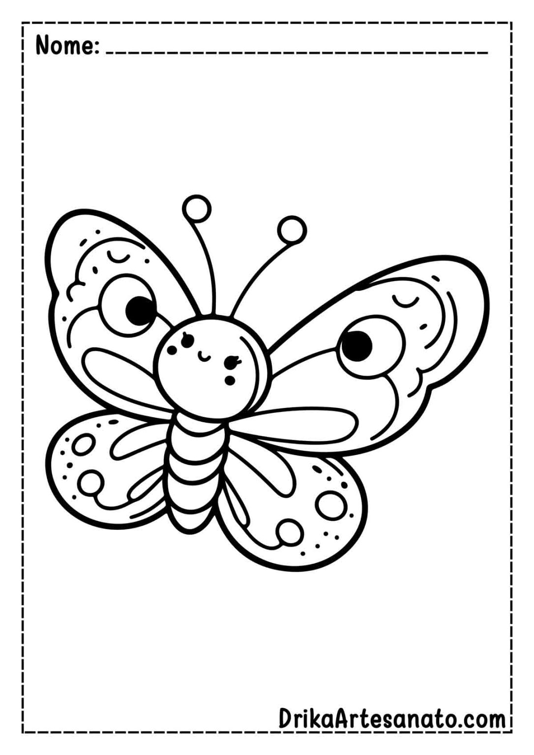 50 Desenhos de Borboleta para Colorir Grátis em PDF