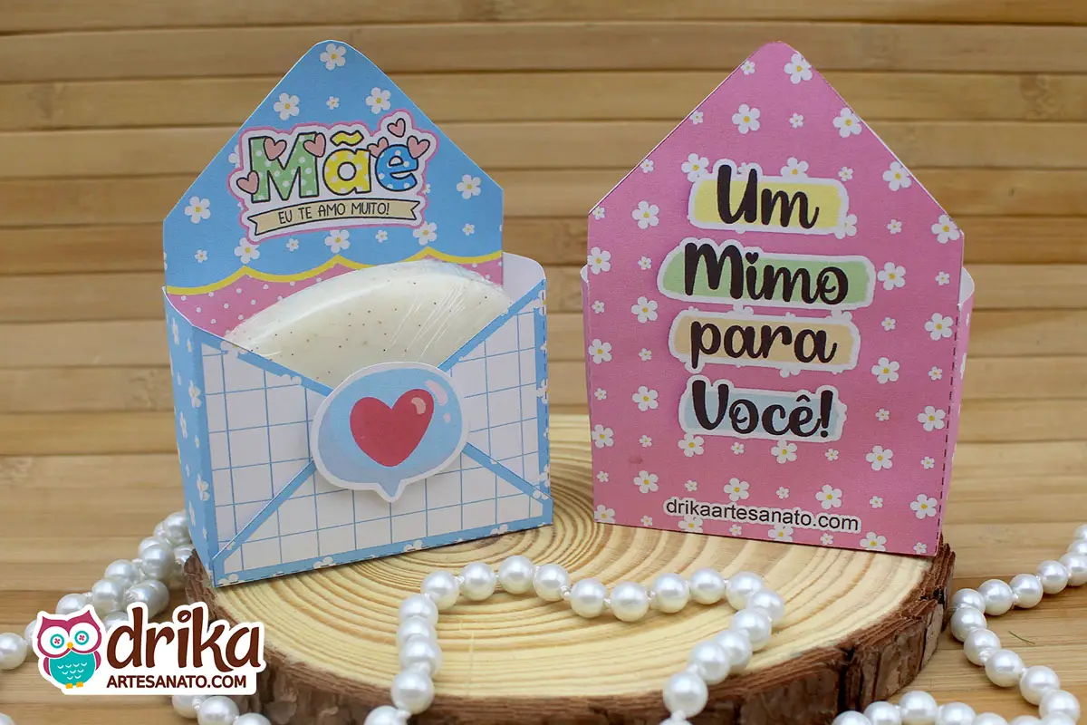 Mini Caixas Envelopes: Lembrancinhas Encantadoras para o Dia das Mães!