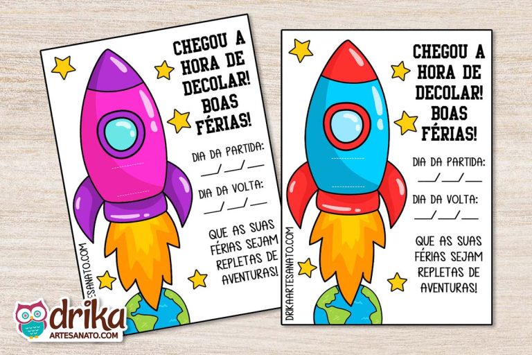Cartão de Boas Férias para Imprimir Grátis em PDF
