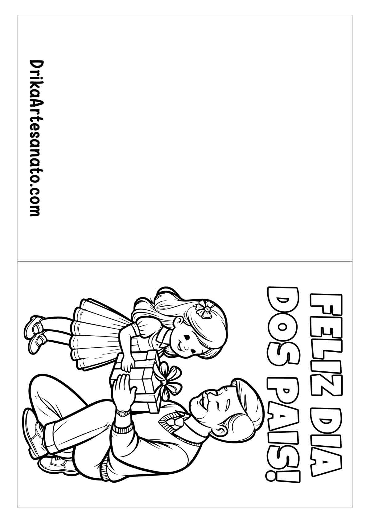 Cartão do Dia dos Pais para Imprimir