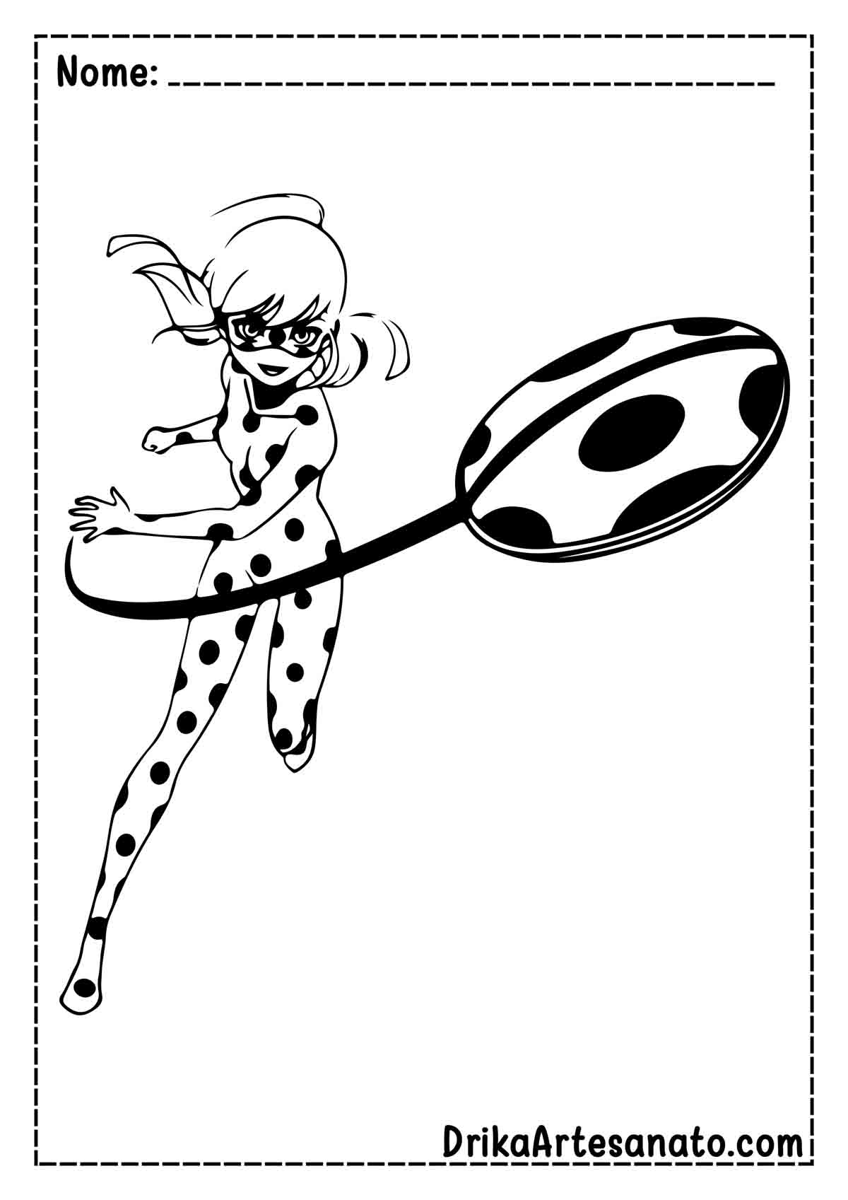 Desenho da Ladybug para Colorir e Imprimir