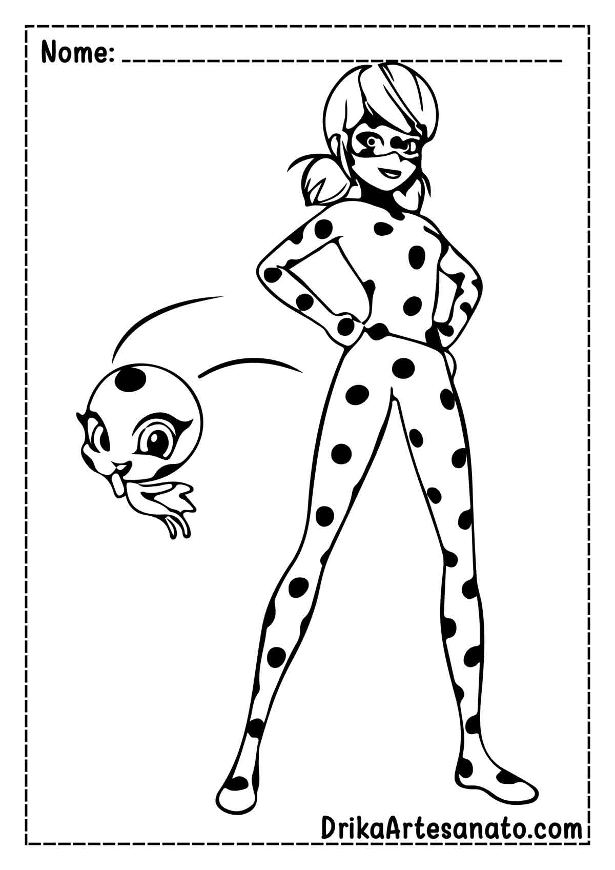 Desenho da Ladybug Infantil para Imprimir