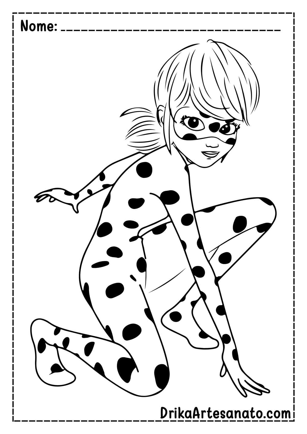 Desenho da Ladybug para Imprimir