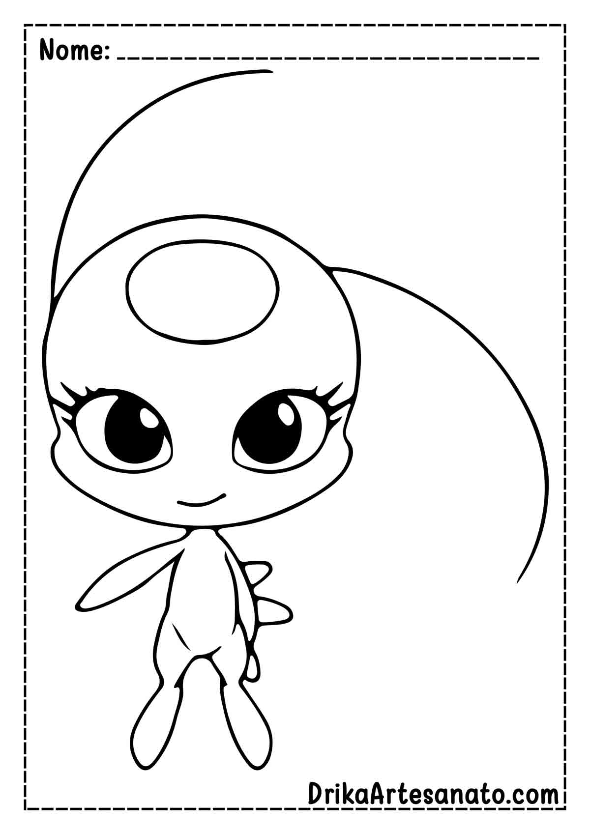 Desenho da Ladybug para Pintar