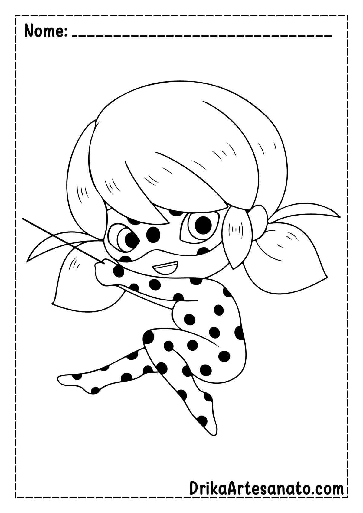 Desenho da Ladybug para Colorir