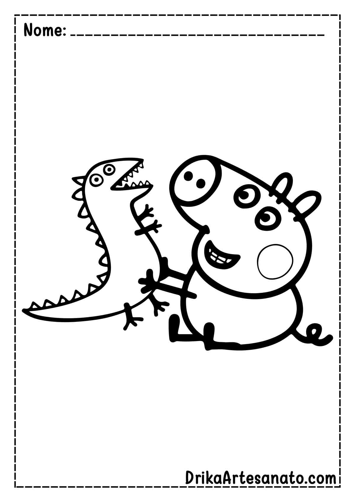 Desenho da Peppa Pig Infantil para Colorir