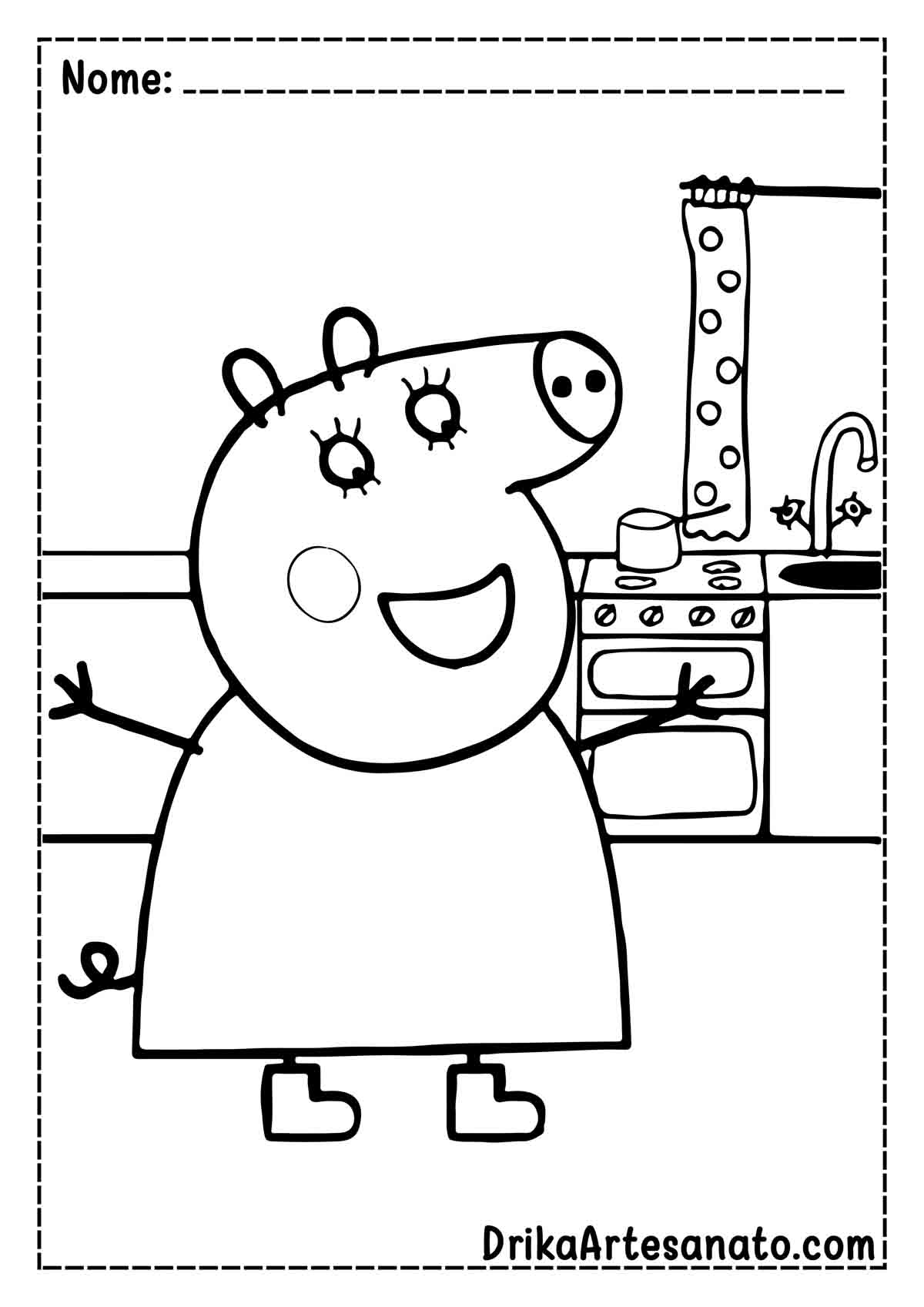 Desenho da Peppa Pig Infantil para Imprimir