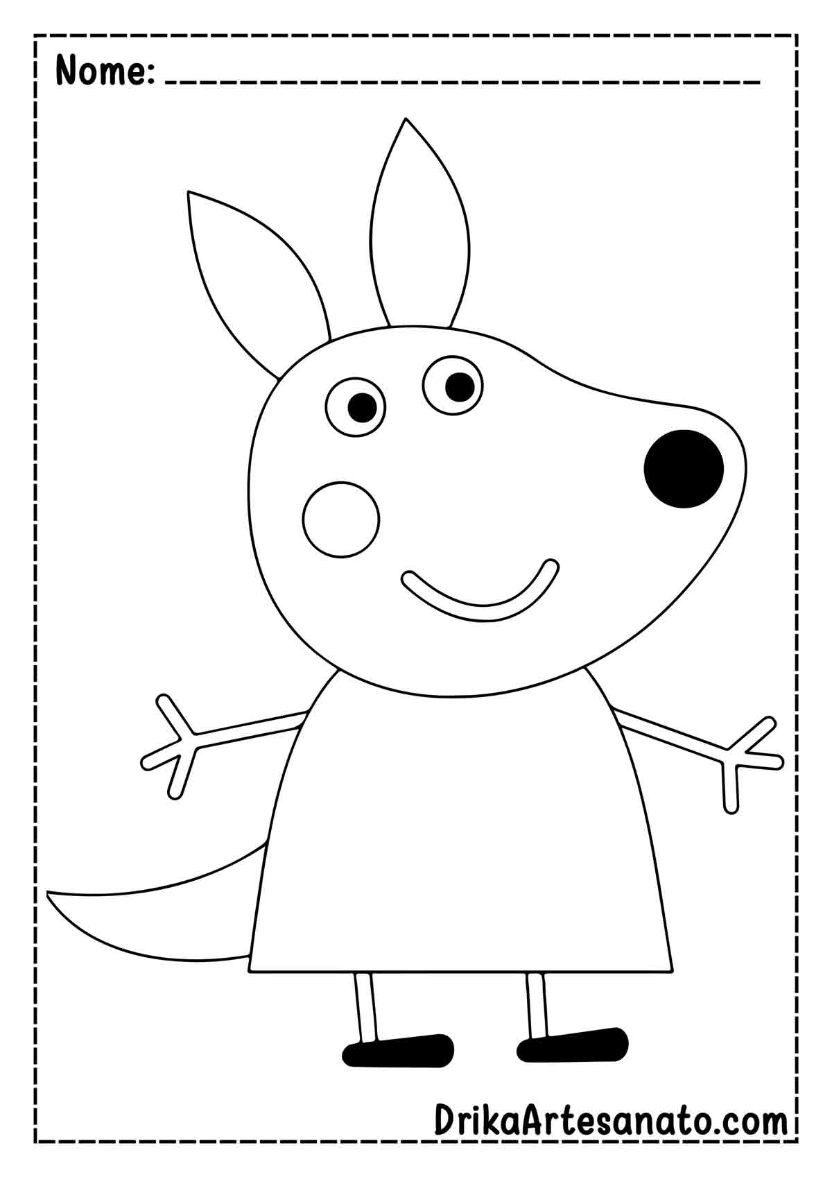 Desenho da Peppa Pig Infantil para Pintar
