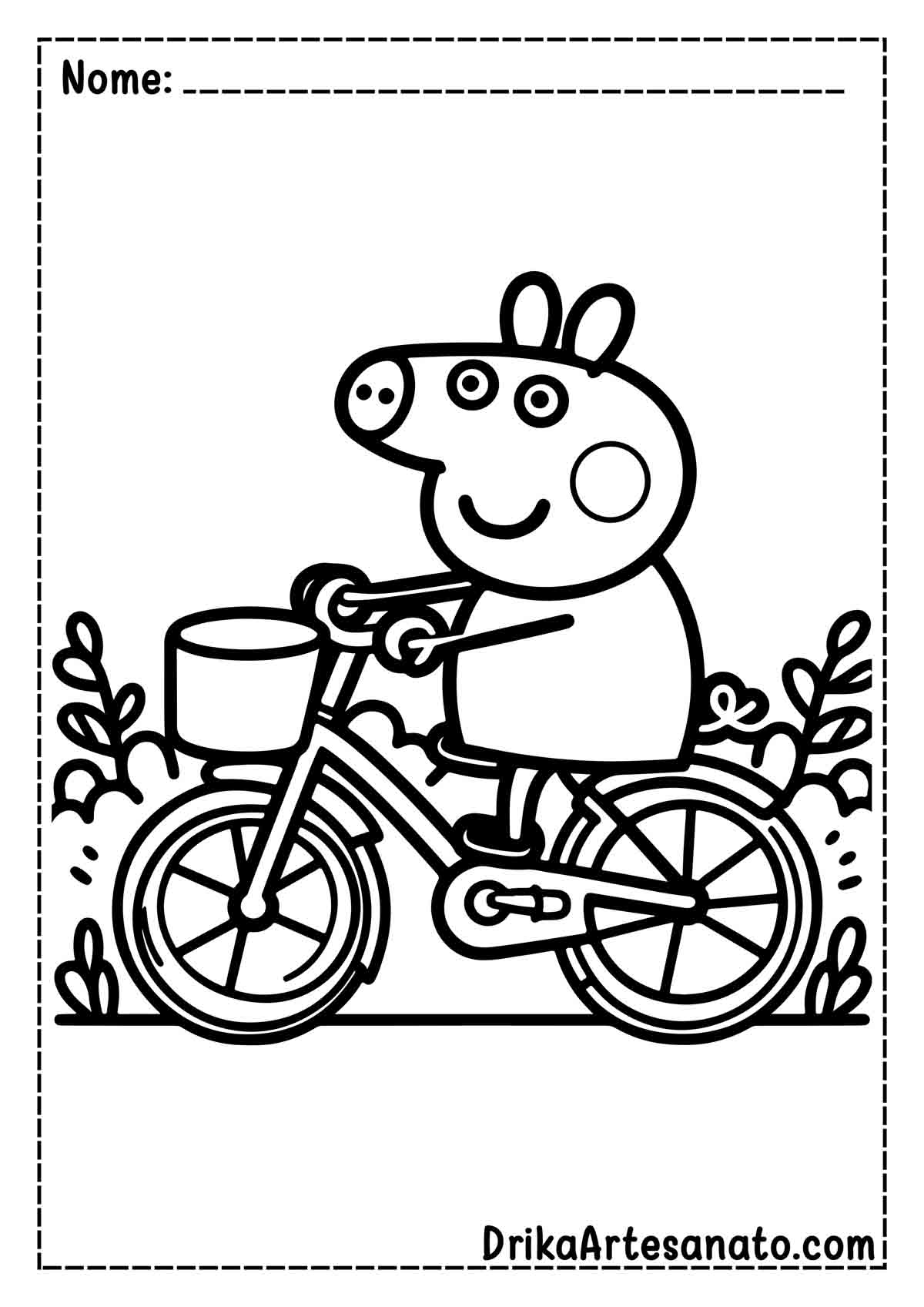 Desenho da Peppa Pig para Imprimir