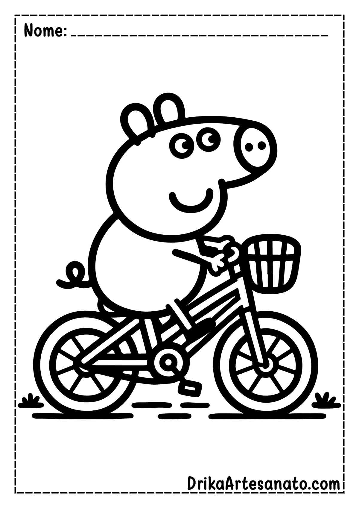 Desenho da Peppa Pig para Pintar