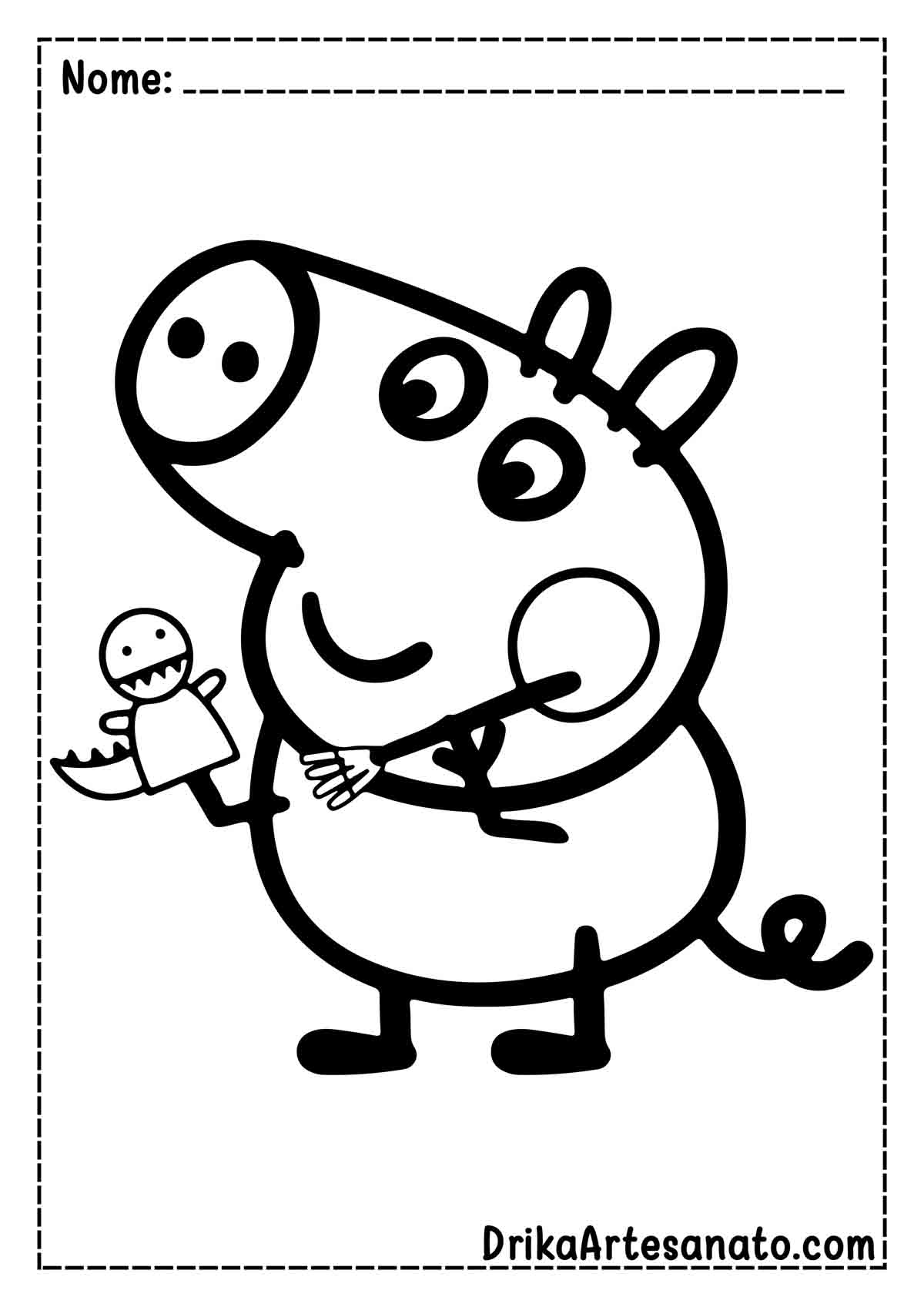 Desenho da George de Peppa Pig para Colorir