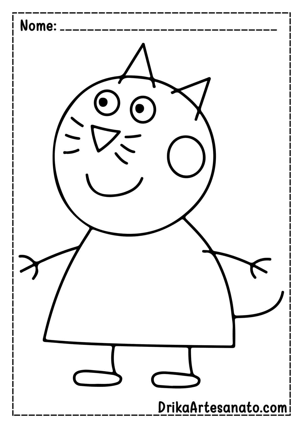 Desenho da Peppa Pig para Pintar