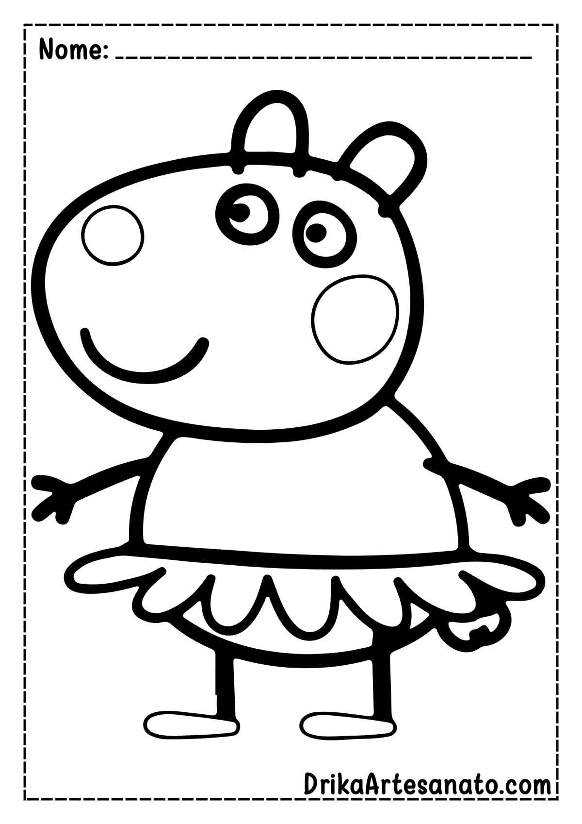 Desenho da Peppa Pig Infantil para Imprimir