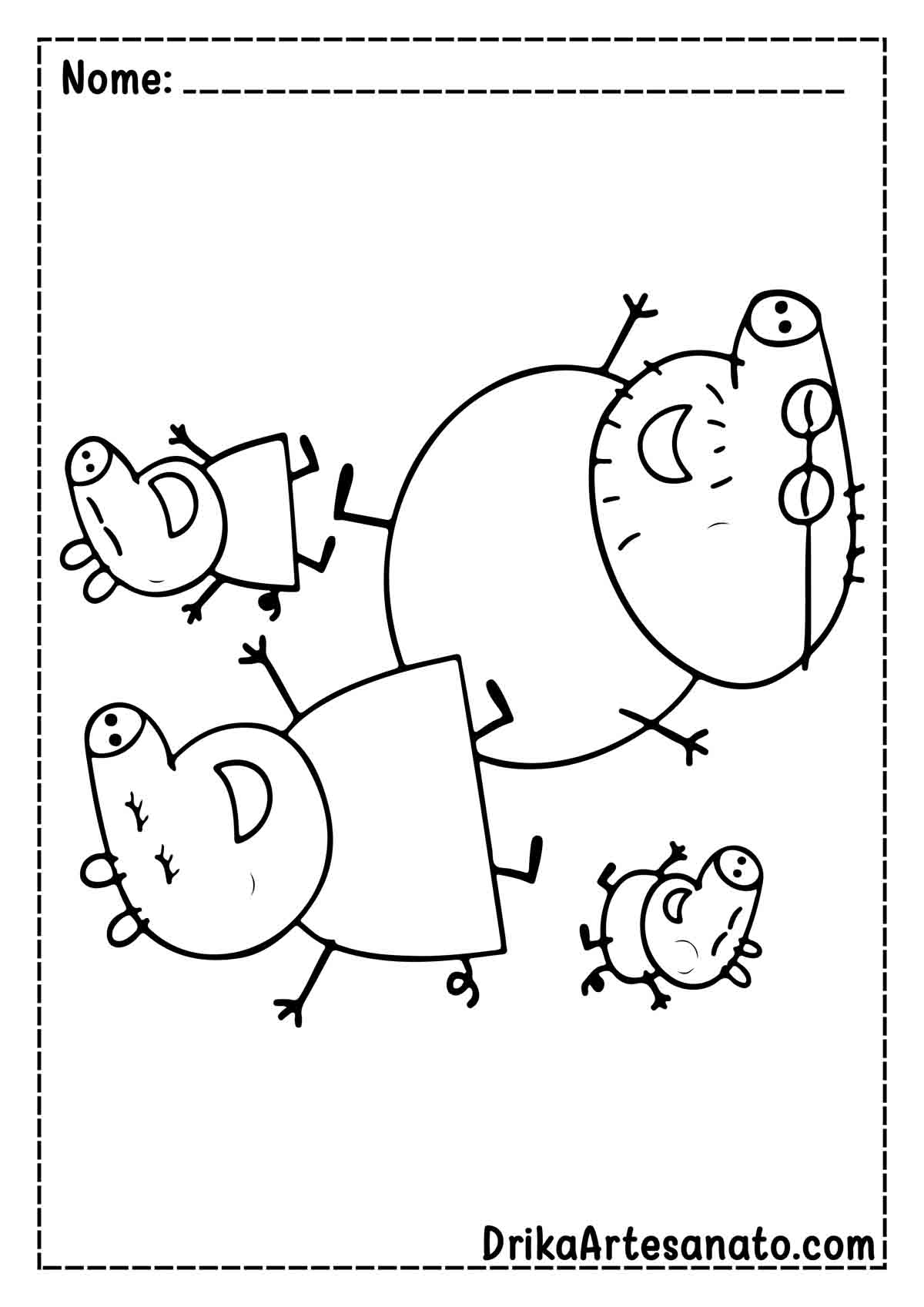 Desenho da Peppa Pig para Imprimir